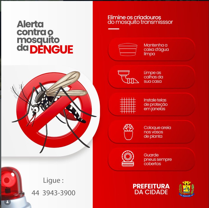 Saúde reforça alerta contra focos do mosquito da dengue em Diamante do Norte